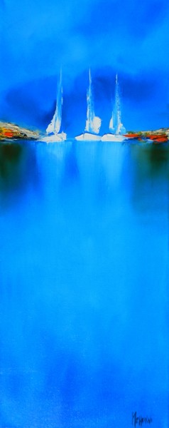 Painting titled "reflets.jpg" by Mehenni M, Original Artwork