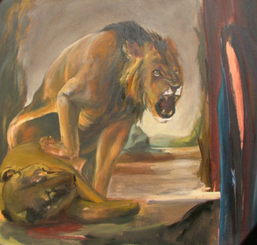 Malarstwo zatytułowany „aslan2” autorstwa Ressam, Oryginalna praca, Akryl