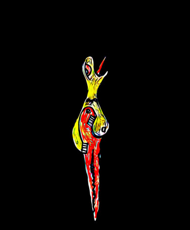 Digitale Kunst getiteld "Scream Series1" door Mehmet Toprakli, Origineel Kunstwerk, 2D Digital Work