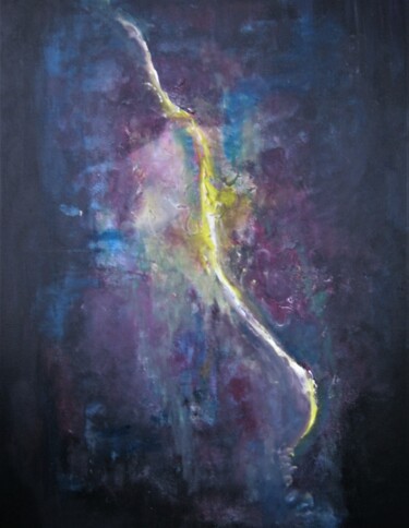 Painting titled "There is a crack in…" by Meike Van Riel, Original Artwork, Acrylic