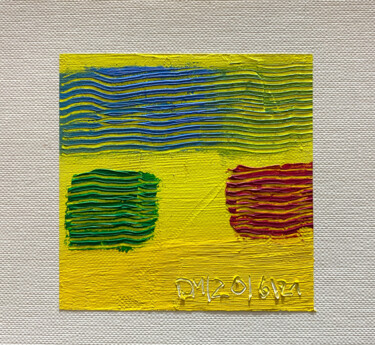 Painting titled "Quadrata Nr.9 | Ori…" by Dietmar Meinhardt (MeinhardtART), Original Artwork, Oil Mounted on Cardboard