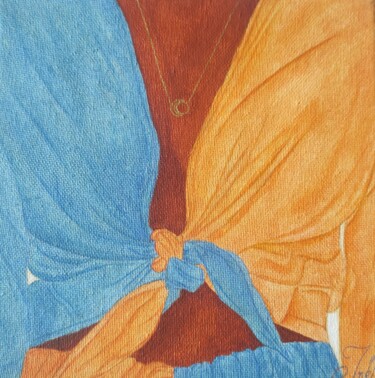 Peinture intitulée "Nœud" par Meirilye Vigée--Surinon, Œuvre d'art originale, Acrylique