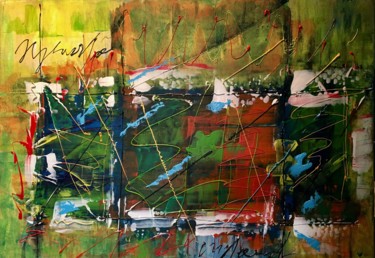 Peinture intitulée "Irrécupérable" par Mejane, Œuvre d'art originale, Acrylique