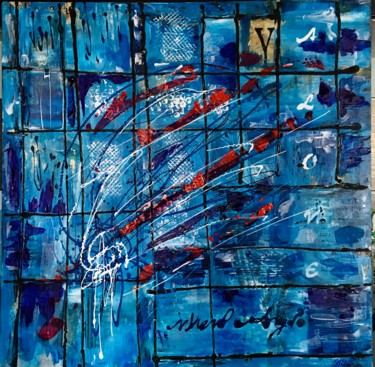 Painting titled "Mixmedia 8" by Mejane, Original Artwork, Acrylic