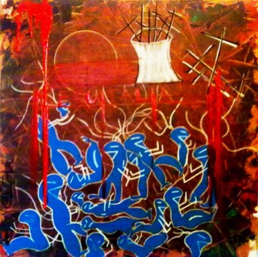 Pittura intitolato "made in italy" da Mejo Informal Art Contemporary Art, Opera d'arte originale, Olio