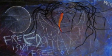 Pittura intitolato "freepass" da Mejo Informal Art Contemporary Art, Opera d'arte originale, Olio