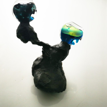 Sculpture intitulée "Ergonomie intellect…" par Mel Lesbats, Œuvre d'art originale, Pâte polymère