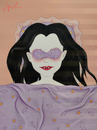 Disegno intitolato "Sleep" da Mela, Opera d'arte originale, Matita