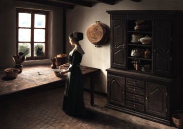 Arts numériques intitulée "En cuisine" par Melancholya, Œuvre d'art originale, Photographie manipulée