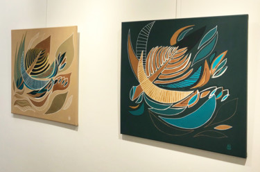 Peinture intitulée ""La Palme d'Or"" par Melanie Maquinay, Œuvre d'art originale, Huile