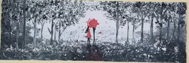 Painting titled "Promenade" by Melanie Roch, Original Artwork, Acrylic