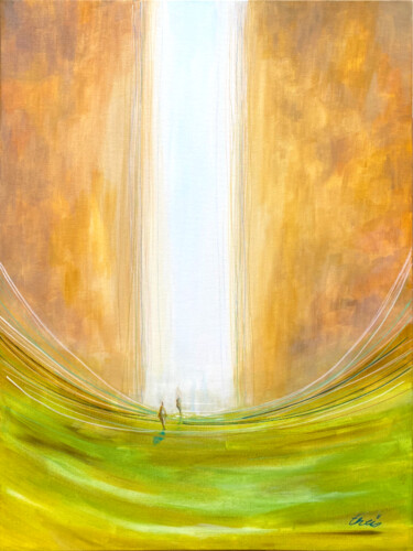 Pintura titulada "Cascade" por Mélanie Theïs, Obra de arte original, Acrílico Montado en Bastidor de camilla de madera
