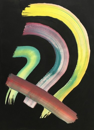 Peinture intitulée "Arc" par Mélanie Barczyk, Œuvre d'art originale, Acrylique