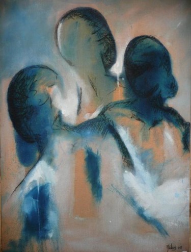 Peinture intitulée "ombre" par Mélas, Œuvre d'art originale