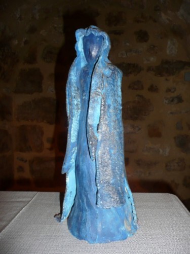 Painting titled "gardien bleu" by Mélas, Original Artwork