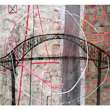 Картина под названием "46° 18′ 24″ N 72° 3…" - Mélanie Poirier, Подлинное произведение искусства, Акрил Установлен на Деревя…