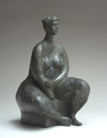 Sculptuur getiteld "JEUNE ETRUSQUE" door Melanie Quentin, Origineel Kunstwerk, Metalen