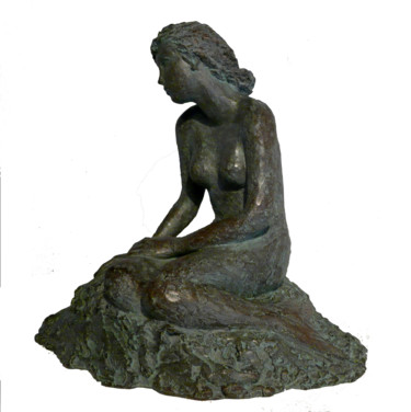 Sculpture titled "LA FIANCEE DU MARIN" by Melanie Quentin, Original Artwork, Metals