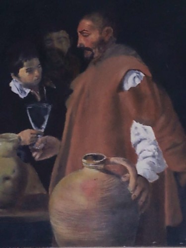 Painting titled "Sevilla su satıcısı" by Umut Umelec, Original Artwork