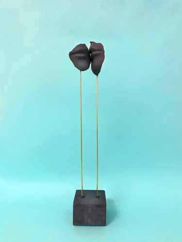 Scultpure We Antracite Skulptur mit dem Titel "Scultpure We Antrac…" von Elena Troyanskaya, Original-Kunstwerk, Gips