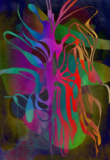 Arts numériques intitulée "merengue" par Mel Cheriegate, Œuvre d'art originale, Peinture numérique Monté sur Carton