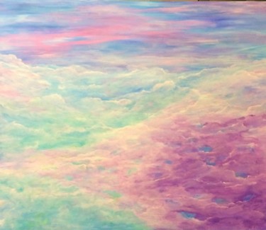 Painting titled "Unexplored worlds" by Elena Moshchenko, Original Artwork, Acrylic