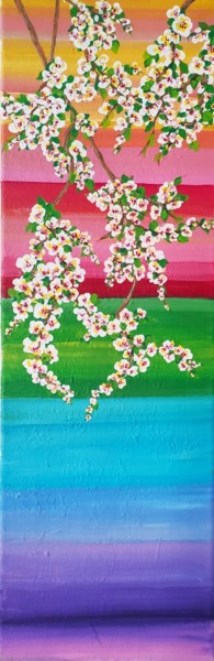 Картина под названием "Spring" - Elena Moshchenko, Подлинное произведение искусства, Акрил Установлен на Деревянная панель