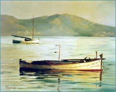 Pintura titulada ""Luz de Mallorca"." por Miguel Angel López Melgarejo, Obra de arte original