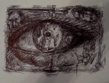 Drawing titled "" Improntas del sub…" by Miguel Angel López Melgarejo, Original Artwork