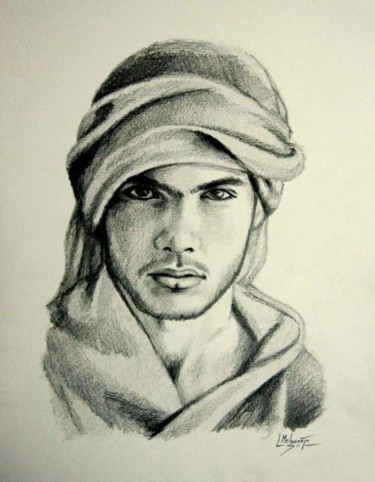 Drawing titled "" Abay "" by Miguel Angel López Melgarejo, Original Artwork