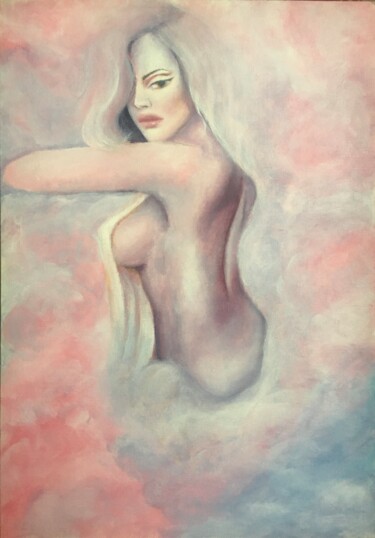 Peinture intitulée "Она" par Melina Abdrashitova, Œuvre d'art originale, Acrylique