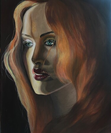 Painting titled "Mystery" by Melina Abdrashitova, Original Artwork, Acrylic