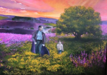 Pintura intitulada "Путь Абая" por Melina Abdrashitova, Obras de arte originais, Acrílico