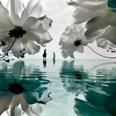 Arts numériques intitulée "Timeless Serenity -…" par Mélissa Boï, Œuvre d'art originale, Image générée par l'IA