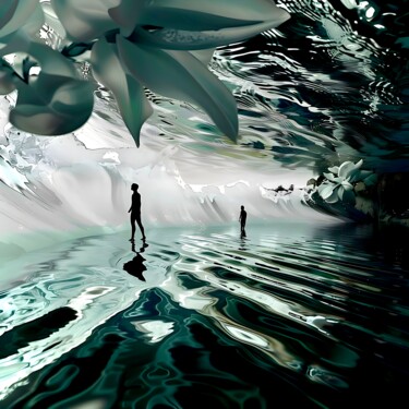 Digital Arts titled "Timeless Serenity -…" by Mélissa Boï, Original Artwork, AI generated image
