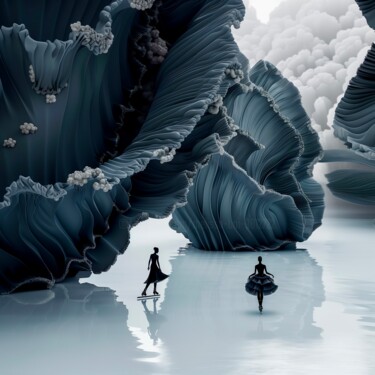 "Winter - 2" başlıklı Dijital Sanat Mélissa Boï tarafından, Orijinal sanat, AI tarafından oluşturulan görüntü