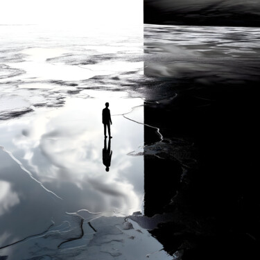 Arte digitale intitolato "Reflection" da Mélissa Boï, Opera d'arte originale, Immagine generata dall'IA