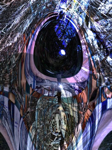 Digitale Kunst getiteld "The eye 1" door Melissa Boutremans, Origineel Kunstwerk, Digitaal Schilderwerk