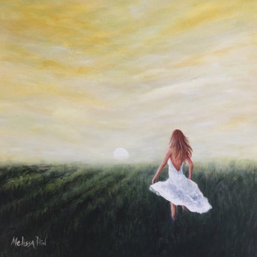 Painting titled "Summer Breeze" by Melissa Hin, Original Artwork, Oil