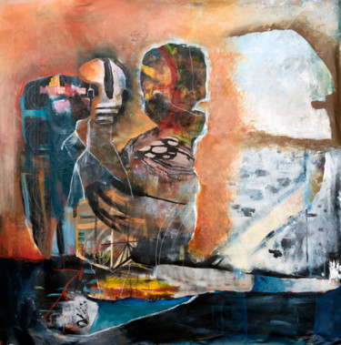 Картина под названием "held back fromt he…" - Melissa Monroe, Подлинное произведение искусства, Акрил