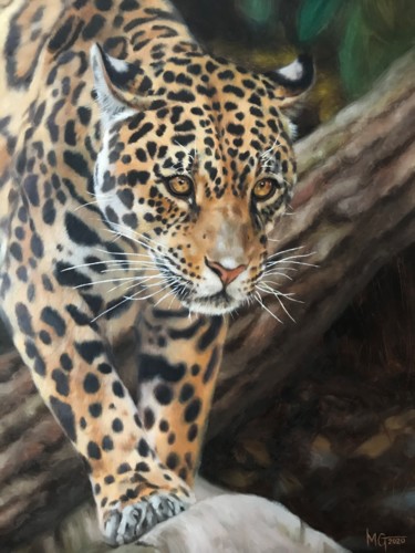 Painting titled "Prowl" by Melissa Gee, Original Artwork, Oil