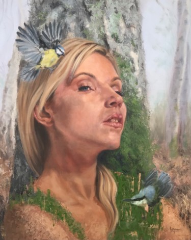 Painting titled "Breathe" by Melissa Gee, Original Artwork, Oil