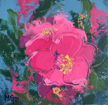 Painting titled "Spring Joy" by Melissa Gee, Original Artwork, Oil Mounted on Wood Stretcher frame