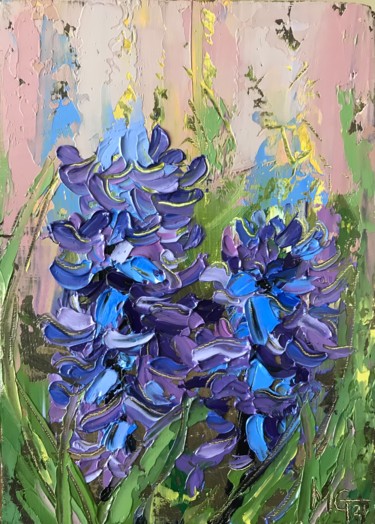Картина под названием "Harmony in Blue" - Melissa Gee, Подлинное произведение искусства, Масло
