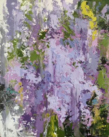 Painting titled "Mimi’s Lilac" by Melissa Gee, Original Artwork, Oil