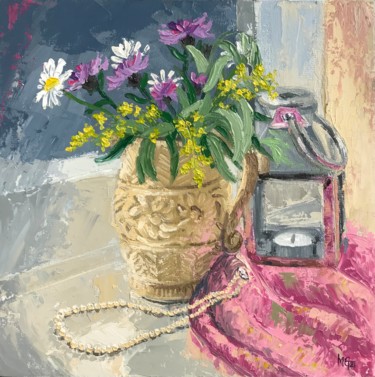 Malarstwo zatytułowany „Grandma’s Pearls” autorstwa Melissa Gee, Oryginalna praca, Olej