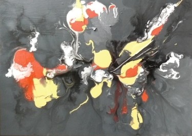 Schilderij getiteld "CAVALCADE" door Melle, Origineel Kunstwerk, Olie