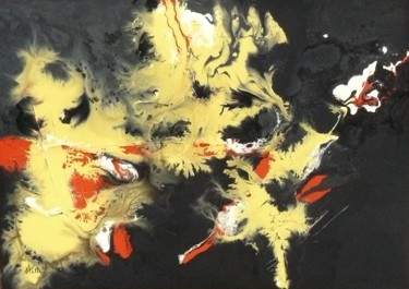 Painting titled "Les Poussins" by Melle, Original Artwork, Oil