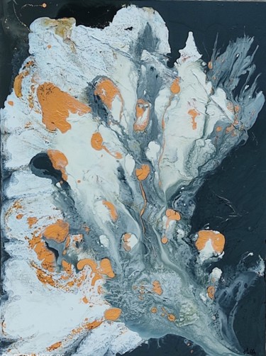 Peinture intitulée "écume de terre" par Melle, Œuvre d'art originale, Huile