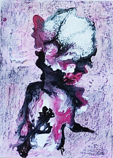 Peinture intitulée "La danse de la Médu…" par Melle, Œuvre d'art originale, Acrylique